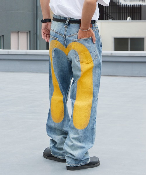 EVISU（エヴィス）の「EVISU/エヴィス Deicock Jeans #2030 レギュラーフィット ジーンズ カモメプリント デニムパンツ メンズ 2026年 夏服 秋服（デニムパンツ・メンズ・ライトブルー・34/32/30/28）」の11枚目の写真
