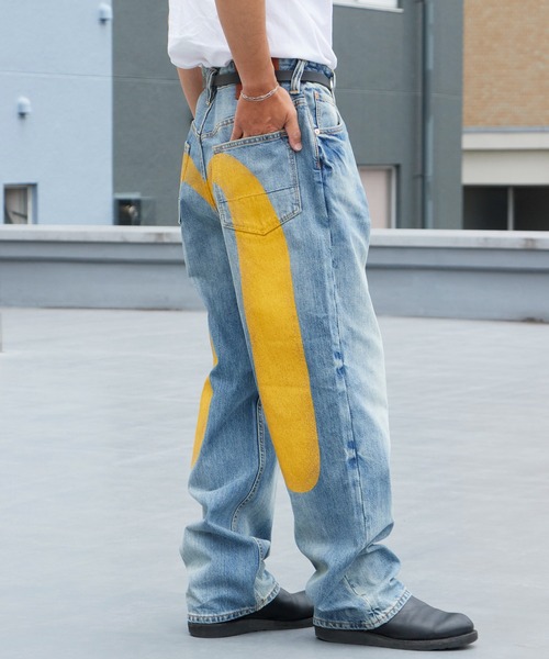 EVISU（エヴィス）の「EVISU/エヴィス Deicock Jeans #2030 レギュラーフィット ジーンズ カモメプリント デニムパンツ メンズ 2026年 夏服 秋服（デニムパンツ・メンズ・ライトブルー・34/32/30/28）」の12枚目の写真