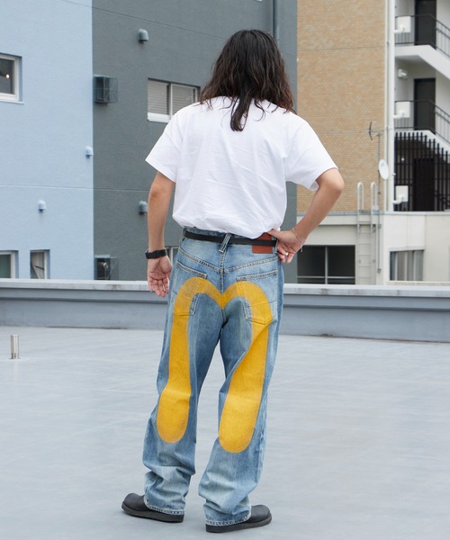 EVISU（エヴィス）の「EVISU/エヴィス Deicock Jeans #2030 レギュラーフィット ジーンズ カモメプリント デニムパンツ メンズ 2026年 夏服 秋服（デニムパンツ・メンズ・ライトブルー・34/32/30/28）」の7枚目の写真