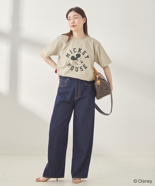 journal standard L'essage(ジャーナルスタンダードレサージュ)の「《追加》【MICKEY】ピグメントTシャツ(Tシャツ/カットソー・レディース・ベージュ系その他/ホワイト・FREE)」の11枚目の写真