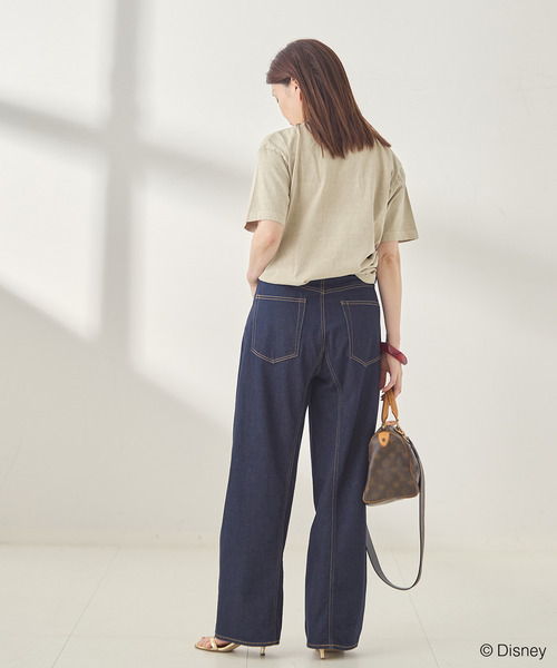 journal standard L'essage(ジャーナルスタンダードレサージュ)の「《追加》【MICKEY】ピグメントTシャツ(Tシャツ/カットソー・レディース・ベージュ系その他/ホワイト・FREE)」の3枚目の写真