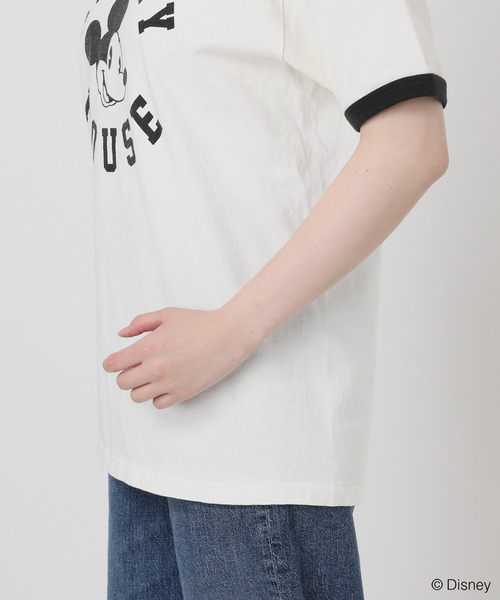 journal standard L'essage(ジャーナルスタンダードレサージュ)の「《追加》【MICKEY】ピグメントTシャツ(Tシャツ/カットソー・レディース・ベージュ系その他/ホワイト・FREE)」の17枚目の写真
