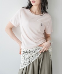 U.S. POLO ASSN. 別注 ロゴ刺繍 Tシャツ