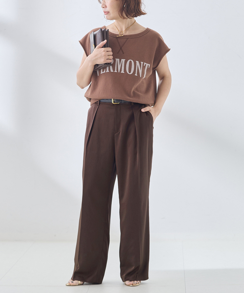 journal standard L'essage(ジャーナルスタンダードレサージュ)の「サテンタックパンツ(その他パンツ・レディース・ブラック/ブラウン系その他・38/36)」の15枚目の写真
