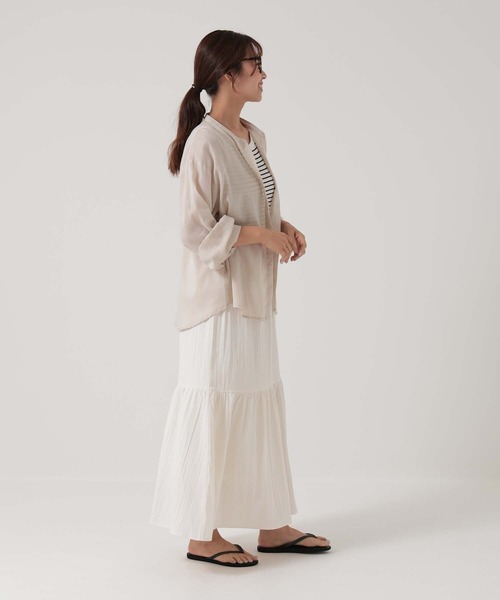 HEART MARKET（ハートマーケット）の「エアリーシアーシャツ（シャツ/ブラウス・レディース・チャコール/ホワイト/イエロー/ブルー/ベージュ・FREE）」の22枚目の写真