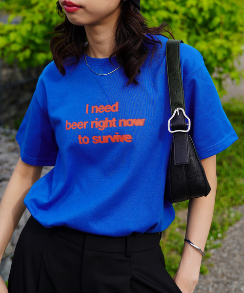 Chillfar(チルファー)の「Chillfar アソートロゴデザインTEEシャツ(Tシャツ/カットソー・レディース・レッド系/ピンク系/イエロー系1/イエロー系/ブルー系1/ブルー系/ネイビー系2/ネイビー系1/ブルー/イエロー/ピンク/レッド/レッド系1・FREE)」の5枚目の写真