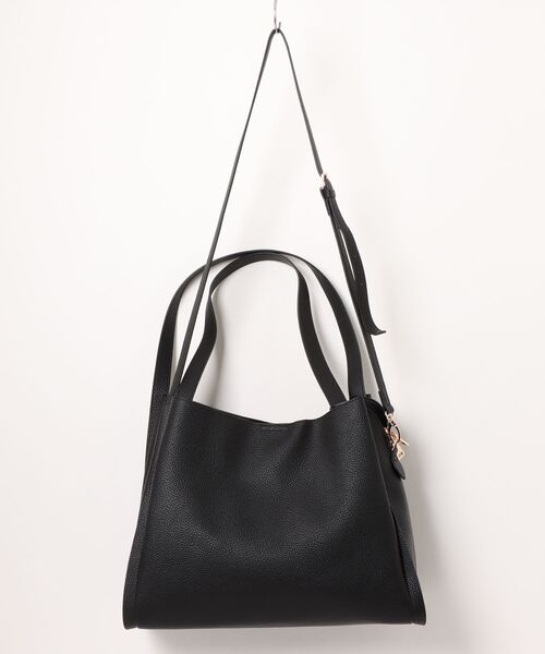 LA BAGAGERIE(ラバガジェリー)の「ソフトシュリンク2WAYハンドバッグ large(ハンドバッグ・レディース・ブラック/ダークグレー/ブラウン/グレイッシュベージュ・FREE)」の5枚目の写真