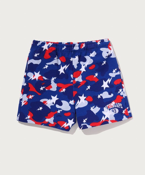 A BATHING APE（アベイシングエイプ）の「STA STRIKE CAMO SWEAT SHORTS（スウェットパンツ・レディース・ホワイト/ブルー・MEDIUM/SMALL）」の2枚目の写真