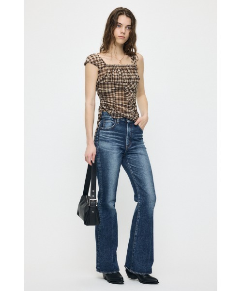 MOUSSY(マウジー)の「ASYMMETRY GATHER トップス(タンクトップ・レディース・ブルー系その他/ブラック/アイボリー/ブラウン系その他・FREE)」の13枚目の写真