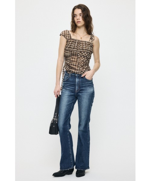 MOUSSY(マウジー)の「ASYMMETRY GATHER トップス(タンクトップ・レディース・ブルー系その他/ブラック/アイボリー/ブラウン系その他・FREE)」の14枚目の写真