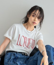 カラーロゴプリントTシャツ