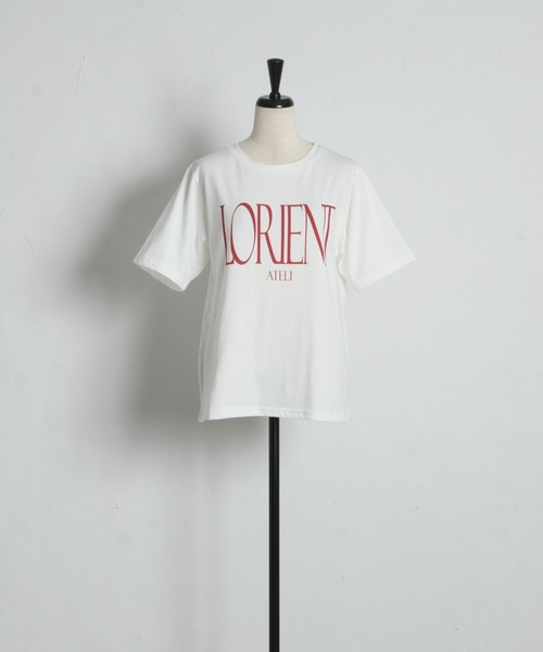 &. NOSTALGIA（アンドドットノスタルジア）の「カラーロゴプリントTシャツ（Tシャツ/カットソー・レディース・ブルー/オフホワイト・FREE）」の10枚目の写真