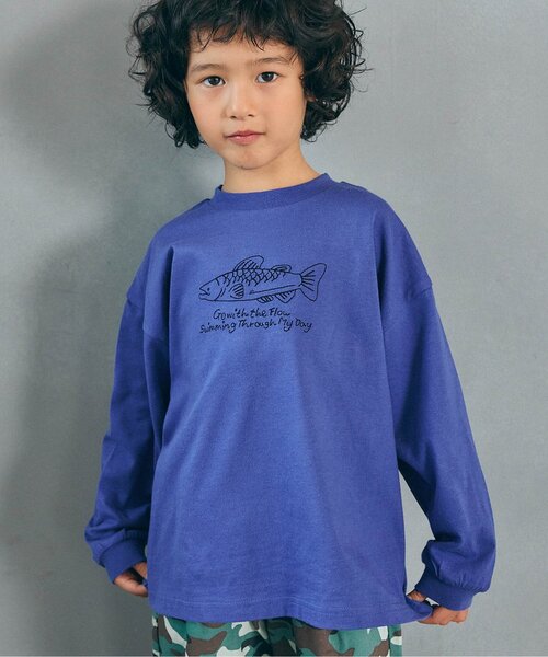 BREEZE(ブリーズ)の「【WEB限定】色んな刺繍ロンT(Tシャツ/カットソー・キッズ・ブラック/ピンク/チャコール/グレー/ライム/ミント/アイボリー/ブルー/マスタード/ベージュ/ネイビー・90/120/110/100/150/140/130)」の9枚目の写真