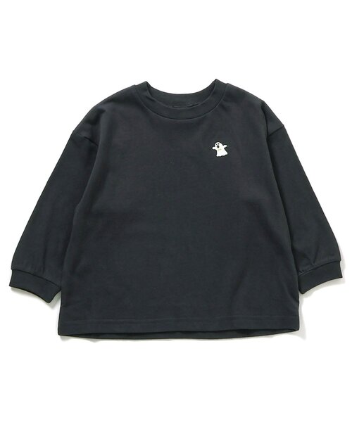 BREEZE(ブリーズ)の「【WEB限定】色んな刺繍ロンT(Tシャツ/カットソー・キッズ・ブラック/ピンク/チャコール/グレー/ライム/ミント/アイボリー/ブルー/マスタード/ベージュ/ネイビー・90/120/110/100/150/140/130)」の5枚目の写真