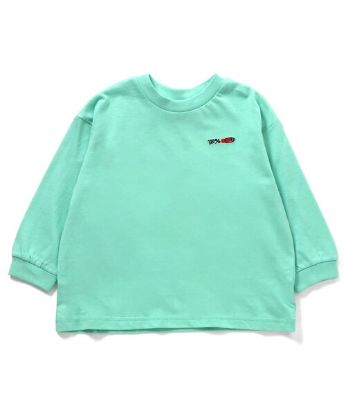 BREEZE(ブリーズ)の「【WEB限定】色んな刺繍ロンT(Tシャツ/カットソー・キッズ・ブラック/ピンク/チャコール/グレー/ライム/ミント/アイボリー/ブルー/マスタード/ベージュ/ネイビー・90/120/110/100/150/140/130)」の8枚目の写真