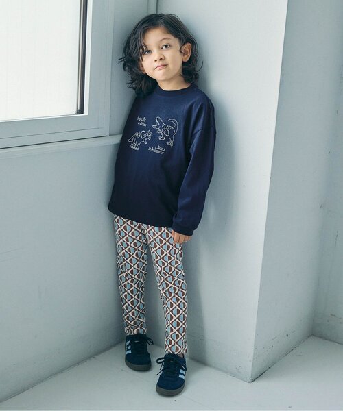 BREEZE(ブリーズ)の「【WEB限定】色んな刺繍ロンT(Tシャツ/カットソー・キッズ・ブラック/ピンク/チャコール/グレー/ライム/ミント/アイボリー/ブルー/マスタード/ベージュ/ネイビー・90/120/110/100/150/140/130)」の14枚目の写真
