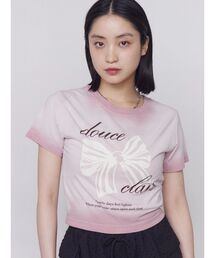 EMODA | リボンプリントTシャツ(Tシャツ/カットソー)