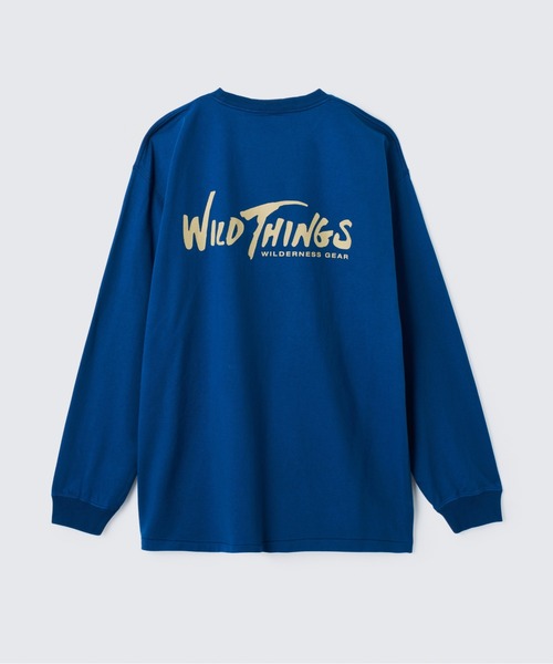 WILD THINGS（ワイルドシングス）の「ウィルダネスギア L/S Tシャツ｜WILDERNESS GEAR L/S TEE（Tシャツ/カットソー・メンズ・ネイビー/ブラウン系その他/ホワイト/イエロー系その他・S/XL/L）」の4枚目の写真