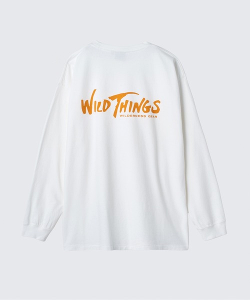 WILD THINGS（ワイルドシングス）の「ウィルダネスギア L/S Tシャツ｜WILDERNESS GEAR L/S TEE（Tシャツ/カットソー・メンズ・ネイビー/ブラウン系その他/ホワイト/イエロー系その他・S/XL/L）」の2枚目の写真
