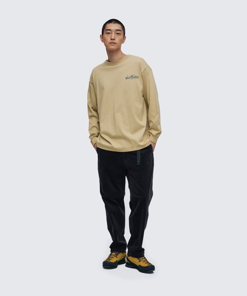 WILD THINGS（ワイルドシングス）の「ウィルダネスギア L/S Tシャツ｜WILDERNESS GEAR L/S TEE（Tシャツ/カットソー・メンズ・ネイビー/ブラウン系その他/ホワイト/イエロー系その他・S/XL/L）」の6枚目の写真