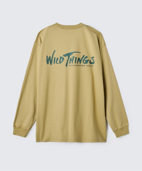 WILD THINGS（ワイルドシングス）の「ウィルダネスギア L/S Tシャツ｜WILDERNESS GEAR L/S TEE（Tシャツ/カットソー・メンズ・ネイビー/ブラウン系その他/ホワイト/イエロー系その他・S/XL/L）」の9枚目の写真