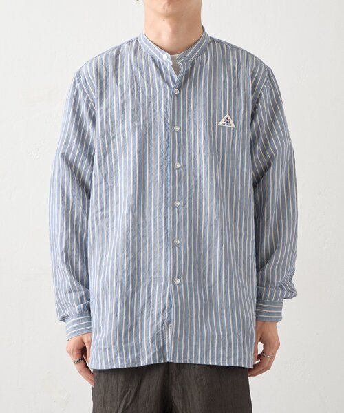 GEVACO(ゲバコ)の「【GEVACO】バンドカラーワッペンシャツ(シャツ/ブラウス・メンズ・ベージュ/ネイビー・MEDIUM/LARGE)」の19枚目の写真