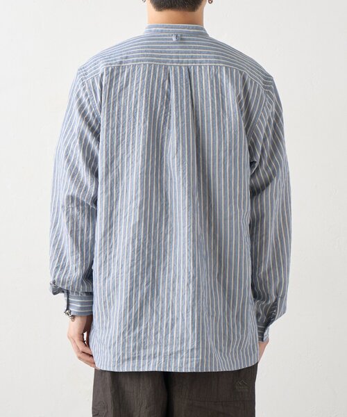 GEVACO(ゲバコ)の「【GEVACO】バンドカラーワッペンシャツ(シャツ/ブラウス・メンズ・ベージュ/ネイビー・MEDIUM/LARGE)」の17枚目の写真