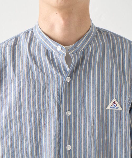 GEVACO(ゲバコ)の「【GEVACO】バンドカラーワッペンシャツ(シャツ/ブラウス・メンズ・ベージュ/ネイビー・MEDIUM/LARGE)」の16枚目の写真