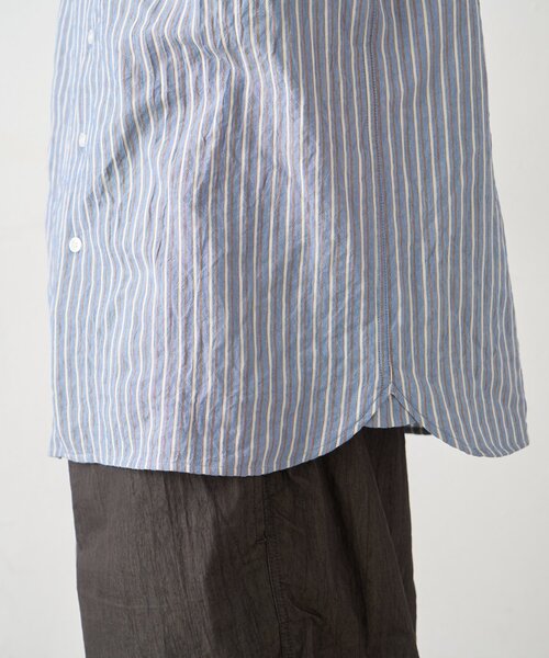GEVACO(ゲバコ)の「【GEVACO】バンドカラーワッペンシャツ(シャツ/ブラウス・メンズ・ベージュ/ネイビー・MEDIUM/LARGE)」の12枚目の写真