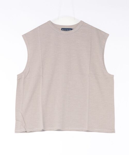 ARCHIVER（アーカイバ）の「【RS】【many men many mind】スラブ天竺ノースリーブ（Tシャツ/カットソー・メンズ・ホワイト/チャコールグレー/グレー・LARGE/MEDIUM）」の3枚目の写真