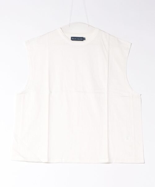 ARCHIVER（アーカイバ）の「【RS】【many men many mind】スラブ天竺ノースリーブ（Tシャツ/カットソー・メンズ・ホワイト/チャコールグレー/グレー・LARGE/MEDIUM）」の2枚目の写真