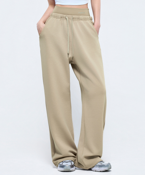 PHYSICAL GARMENTS（フィジカルガーメンツ）の「P5069 ウィメンズレイヤードワイドパンツ [ベージュ]（スウェットパンツ・レディース・ベージュ・SMALL/MEDIUM）」の5枚目の写真