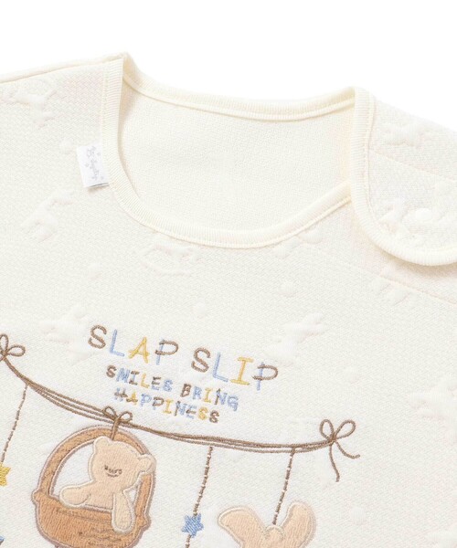 SLAP SLIP BABY(スラップスリップベビー)の「【アニマルシリーズ】アニマル恐竜モチーフスリーパーベビー(ベビーパジャマ/スリーパー・キッズ・オフホワイト/グリーン/ピンク・FREE)」の11枚目の写真