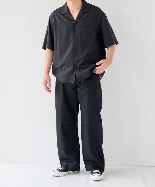 STUDIOUS(ステュディオス)の「【STUDIOUS】8.5oz Barrel Denim Pants(デニムパンツ・メンズ・ブラック/インディゴブルー・1/2)」の11枚目の写真