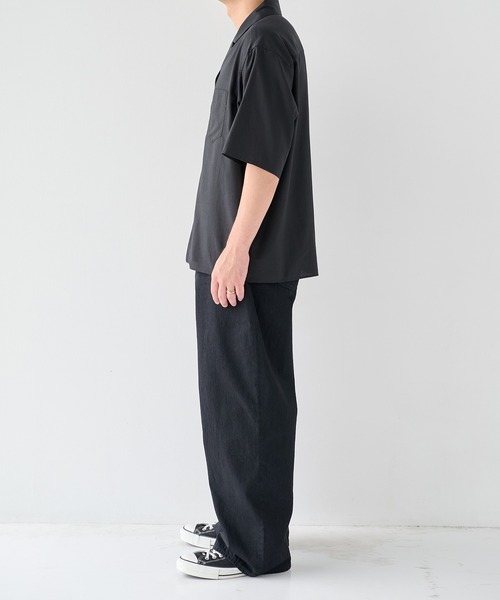 STUDIOUS(ステュディオス)の「【STUDIOUS】8.5oz Barrel Denim Pants(デニムパンツ・メンズ・ブラック/インディゴブルー・1/2)」の12枚目の写真