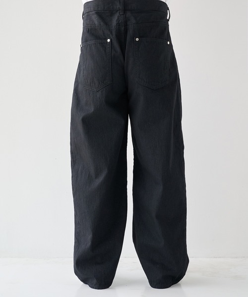 STUDIOUS(ステュディオス)の「【STUDIOUS】8.5oz Barrel Denim Pants(デニムパンツ・メンズ・ブラック/インディゴブルー・1/2)」の16枚目の写真