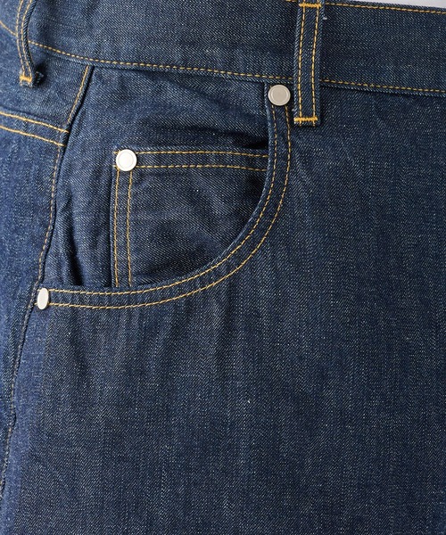 STUDIOUS(ステュディオス)の「【STUDIOUS】8.5oz Barrel Denim Pants(デニムパンツ・メンズ・ブラック/インディゴブルー・1/2)」の3枚目の写真