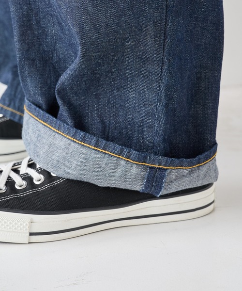 STUDIOUS(ステュディオス)の「【STUDIOUS】8.5oz Barrel Denim Pants(デニムパンツ・メンズ・ブラック/インディゴブルー・1/2)」の7枚目の写真