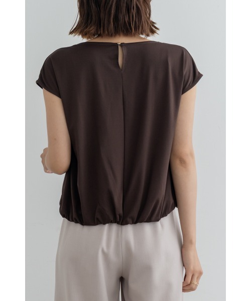 M.deux(エムドゥ)の「ドレープフレンチプルオーバー(Tシャツ/カットソー・レディース・ブラウン/ブラック・MEDIUM)」の10枚目の写真
