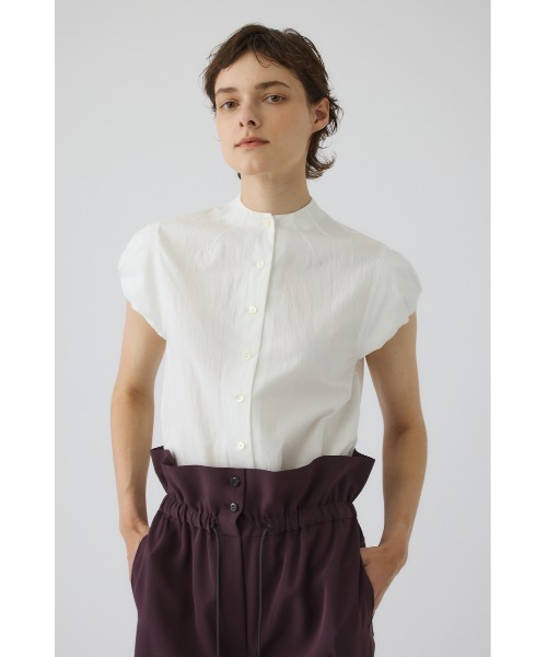 RIM.ARK(リムアーク)の「Bottle neck volume blouse(ボトルネック ボリューム ブラウス)(シャツ/ブラウス・レディース・ホワイト/ブラック/グリーン・FREE)」の1枚目の写真