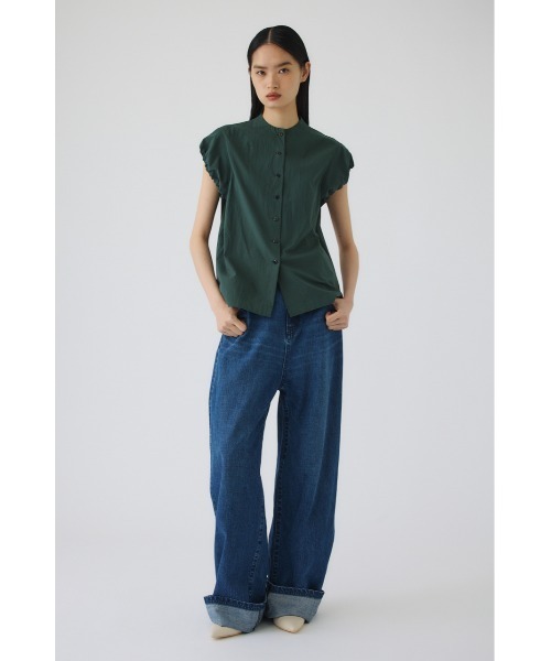 RIM.ARK(リムアーク)の「Bottle neck volume blouse(ボトルネック ボリューム ブラウス)(シャツ/ブラウス・レディース・ホワイト/ブラック/グリーン・FREE)」の7枚目の写真