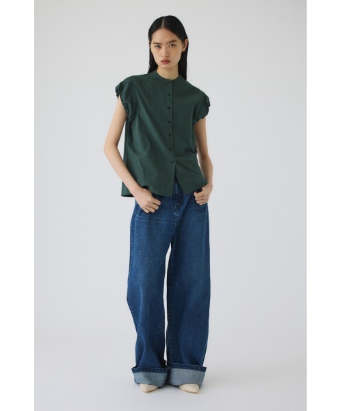 RIM.ARK(リムアーク)の「Bottle neck volume blouse(ボトルネック ボリューム ブラウス)(シャツ/ブラウス・レディース・ホワイト/ブラック/グリーン・FREE)」の10枚目の写真