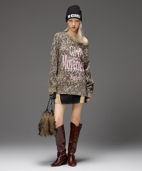X-girl(エックスガール)の「FAUX FUR CHAIN BAG(ハンドバッグ・レディース・ブラック/ブラウン・ONE SIZE)」の6枚目の写真