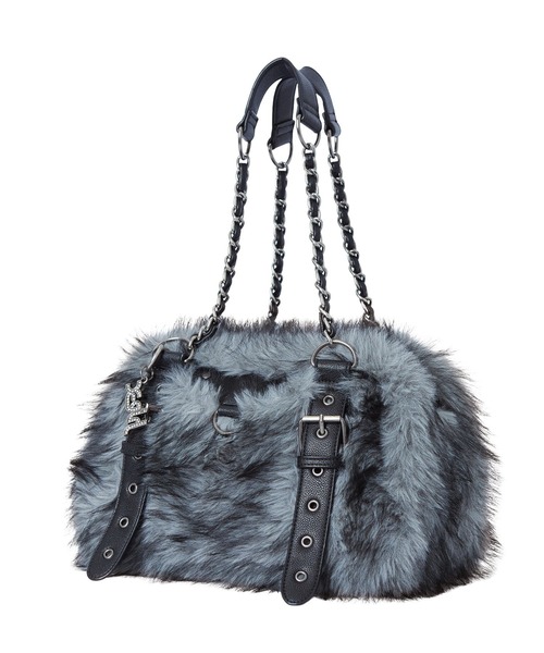 X-girl(エックスガール)の「FAUX FUR CHAIN BAG(ハンドバッグ・レディース・ブラック/ブラウン・ONE SIZE)」の11枚目の写真
