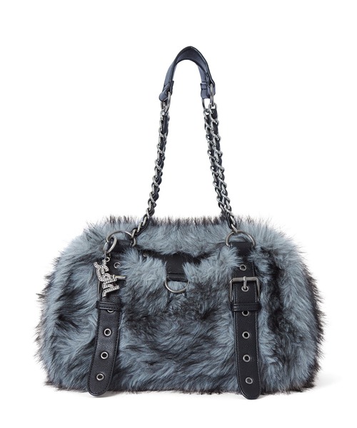 X-girl(エックスガール)の「FAUX FUR CHAIN BAG(ハンドバッグ・レディース・ブラック/ブラウン・ONE SIZE)」の12枚目の写真