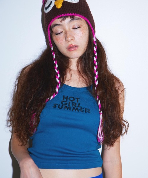 PULP/417EDIFICE(パルプフォーワンセブンエディフィス)の「Suii/ スイ HOT GIRL SUMMER TANK(Tシャツ/カットソー・レディース・ブラック/ブルー・MEDIUM/SMALL/X-SMALL)」の2枚目の写真