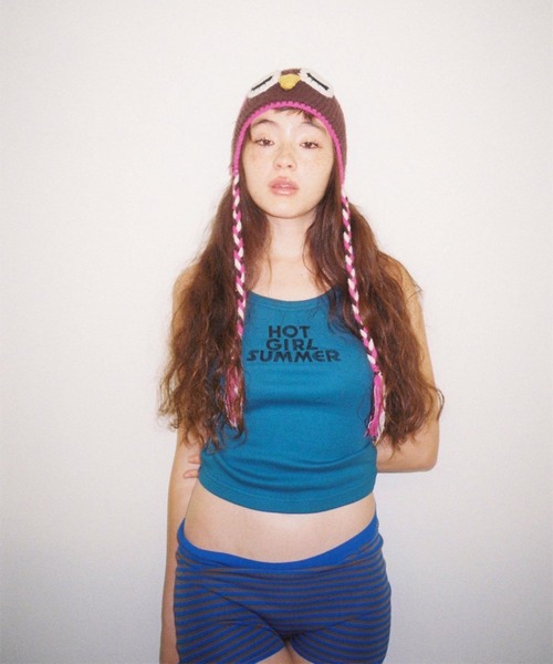 PULP/417EDIFICE(パルプフォーワンセブンエディフィス)の「Suii/ スイ HOT GIRL SUMMER TANK(Tシャツ/カットソー・レディース・ブラック/ブルー・MEDIUM/SMALL/X-SMALL)」の10枚目の写真
