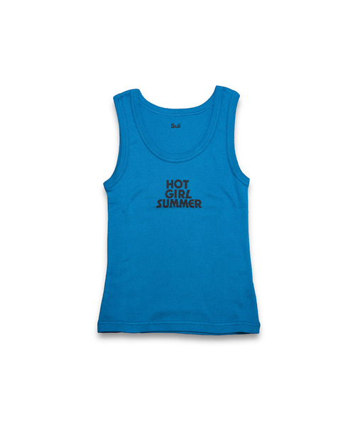 PULP/417EDIFICE(パルプフォーワンセブンエディフィス)の「Suii/ スイ HOT GIRL SUMMER TANK(Tシャツ/カットソー・レディース・ブラック/ブルー・MEDIUM/SMALL/X-SMALL)」の14枚目の写真