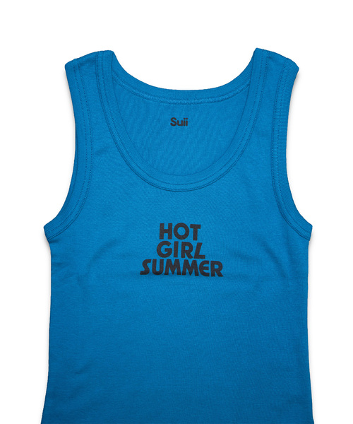 PULP/417EDIFICE(パルプフォーワンセブンエディフィス)の「Suii/ スイ HOT GIRL SUMMER TANK(Tシャツ/カットソー・レディース・ブラック/ブルー・MEDIUM/SMALL/X-SMALL)」の15枚目の写真