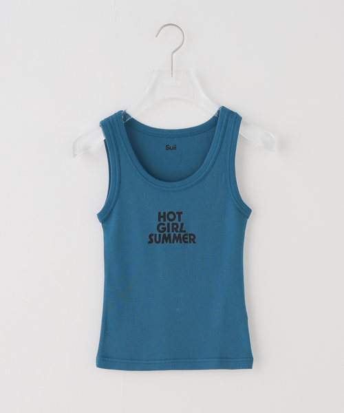 PULP/417EDIFICE(パルプフォーワンセブンエディフィス)の「Suii/ スイ HOT GIRL SUMMER TANK(Tシャツ/カットソー・レディース・ブラック/ブルー・MEDIUM/SMALL/X-SMALL)」の17枚目の写真